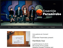 Tablet Screenshot of ensembleparamirabo.com
